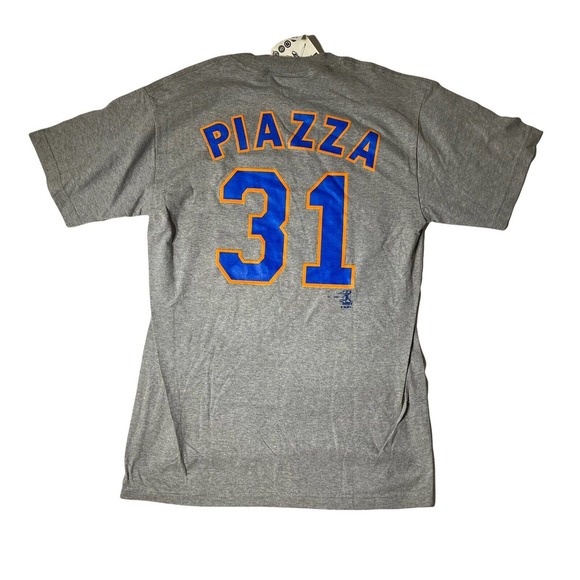 Vintage Y2K Mike Piazza Sport Attack Gray Tshirt Double Sided Print With Tags M - Picture 2 of 7